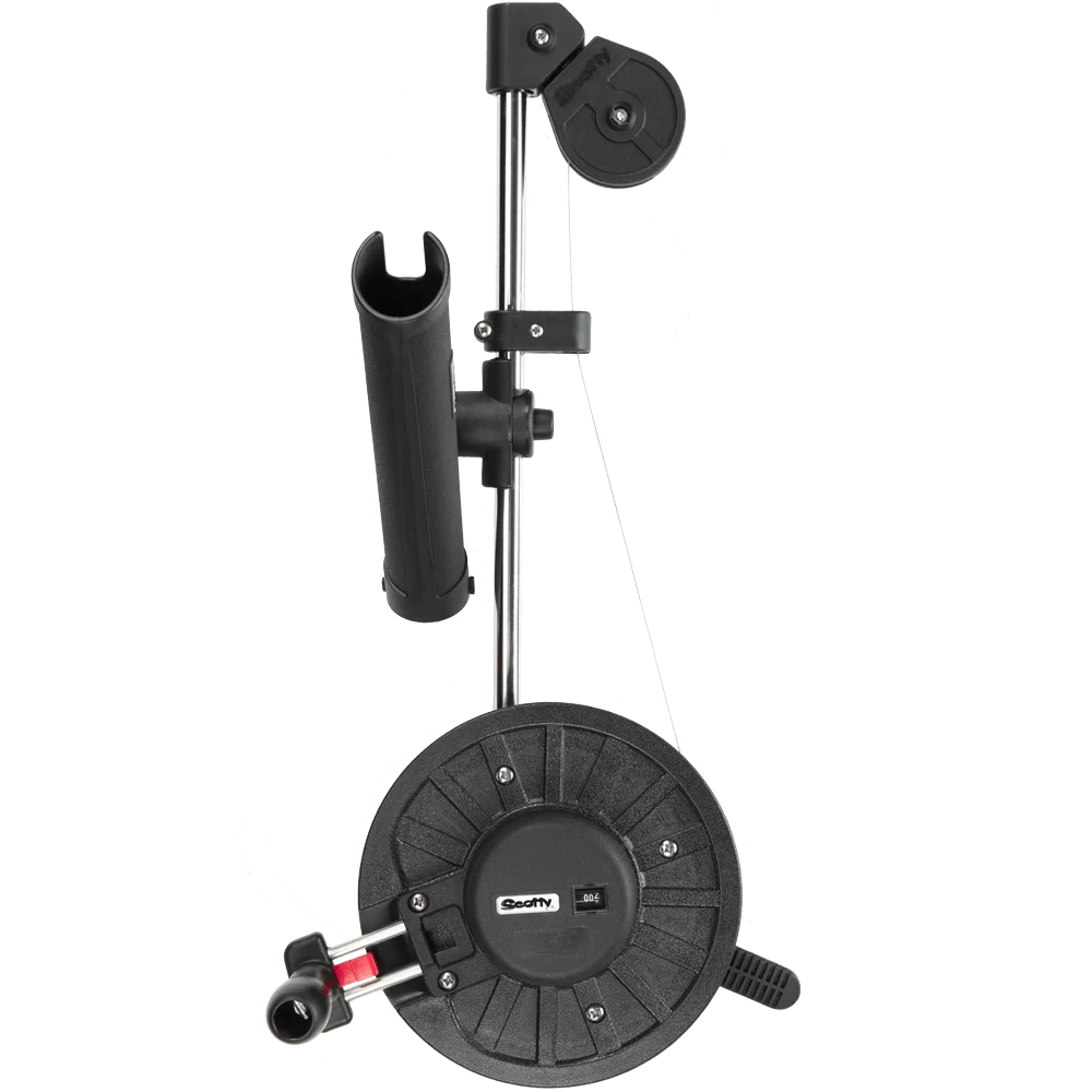 1060DPR – SCOTTY INC. Downrigger, Manual Operation Mechanical Depth Counter Rodmaster II 355 Boom Mounted Adjustable ...